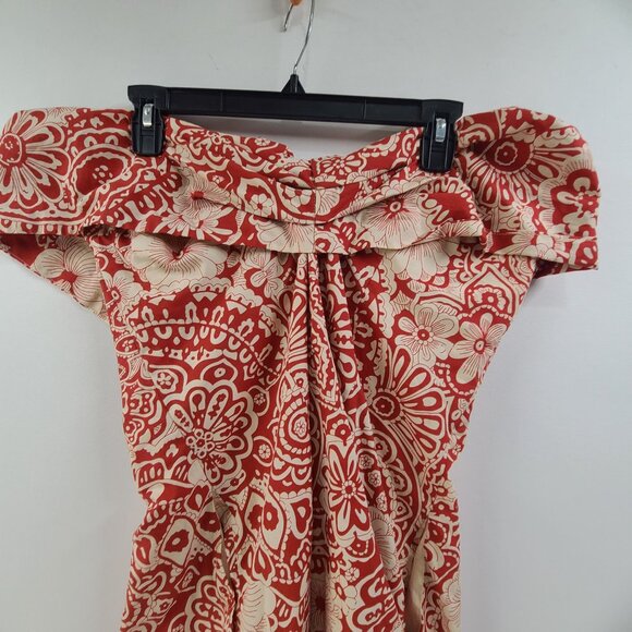 Anthropologie Blue Tassel NWT Women's Mini Dress Floral Size M Strapless - Picture 4 of 10